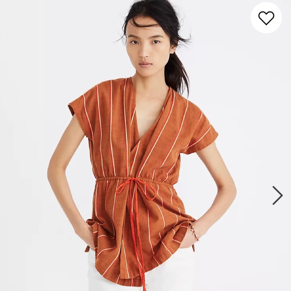 Ace & Jig Caraway Top in cognac sz M